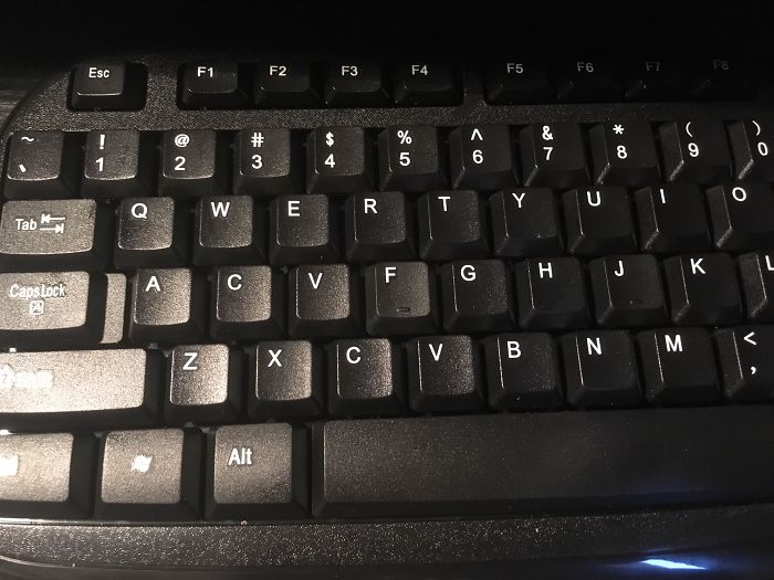 My Step-Dad Bought Me A Keyboard And I Just Noticed That The Letters C And V Are There Twice