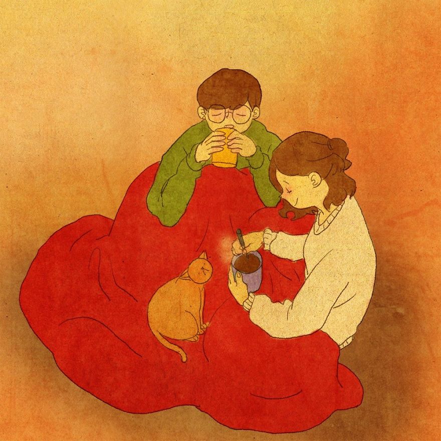 Illustration How Love Is In Everyday Life Illustration How Love Is In Everyday Life