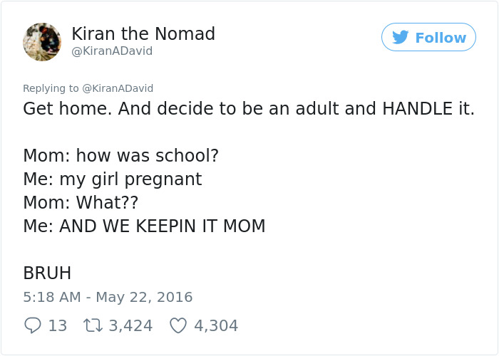 This 12-Year-Old's Girlfriend Told Him That He Made Her Pregnant, And He Had The Best Response Ever