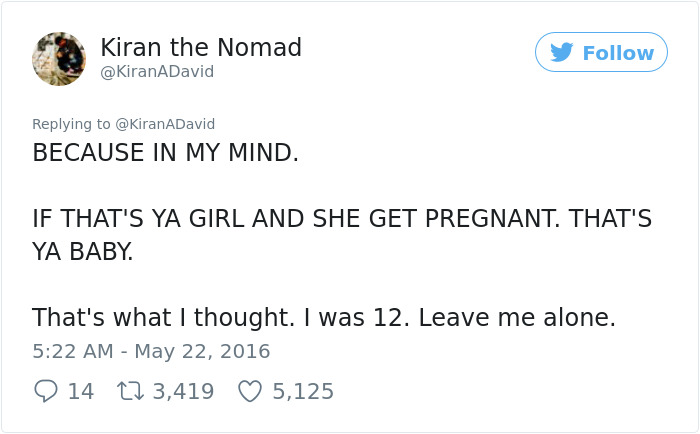This 12-Year-Old's Girlfriend Told Him That He Made Her Pregnant, And He Had The Best Response Ever This 12-Year-Old's Girlfriend Told Him That He Made Her Pregnant, And He Had The Best Response Ever