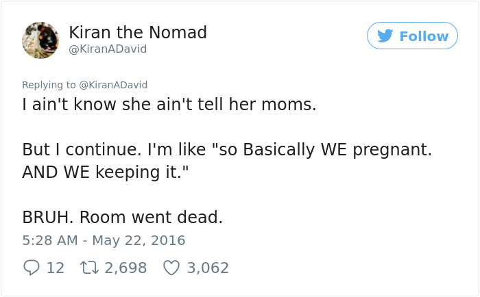 This 12-Year-Old's Girlfriend Told Him That He Made Her Pregnant, And He Had The Best Response Ever This 12-Year-Old's Girlfriend Told Him That He Made Her Pregnant, And He Had The Best Response Ever
