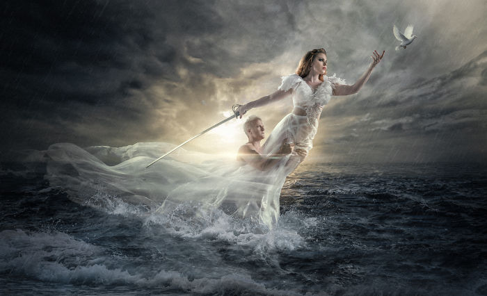 I Turned The Idea Of A Stormy Relationship Into Digital Art