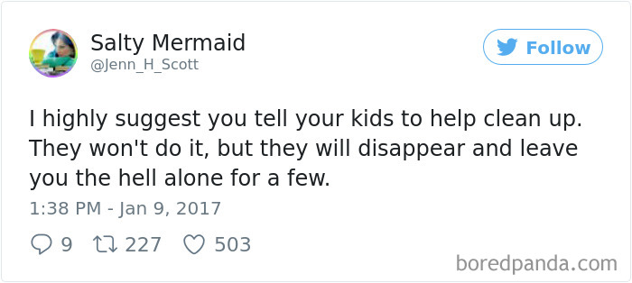 Parenting Hack Tweet