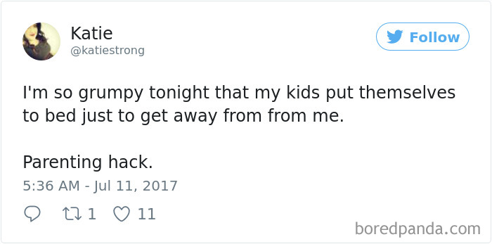 Parenting Hack Tweet