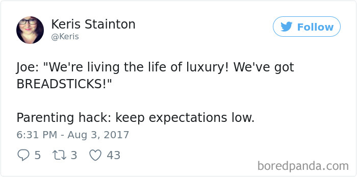 Parenting Hack Tweet