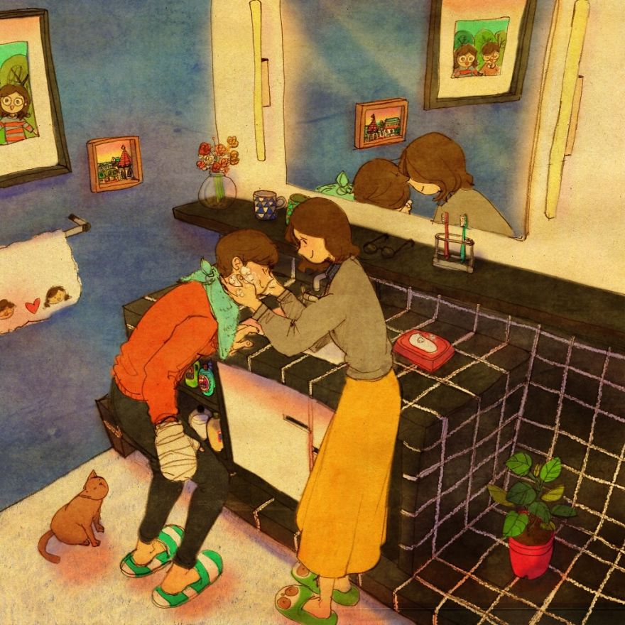 Illustration How Love Is In Everyday Life Illustration How Love Is In Everyday Life