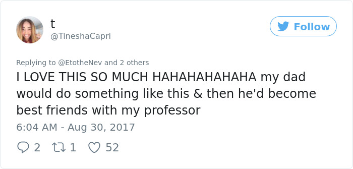 Dad Gets Stranded At Daughter's College Because Of The Flood, Decides To Annoy Her In The Most Hilarious Way Dad Gets Stranded At Daughter's College Because Of The Flood, Decides To Annoy Her In The Most Hilarious Way