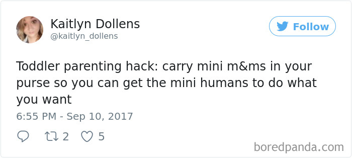 Parenting Hack Tweet