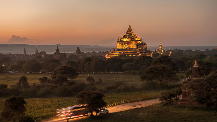Exploring The Ancient City Of Bagan. Wonder The Mystery Of The Temples And Pagodas.