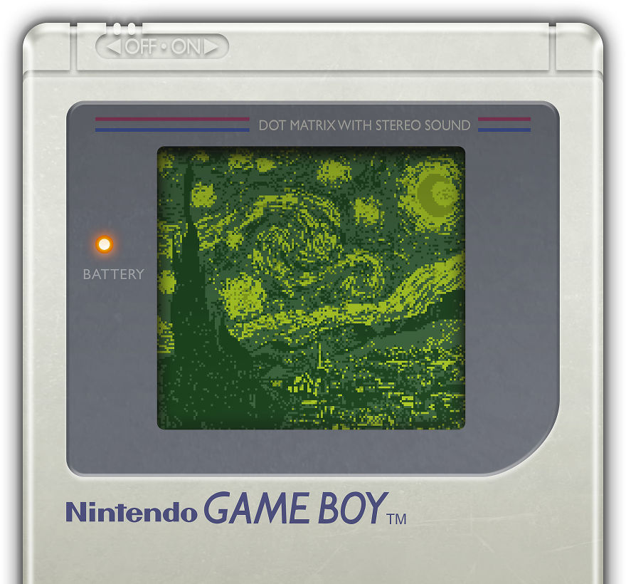 The History Of Art Through Gameboy By Gianluca Pirola