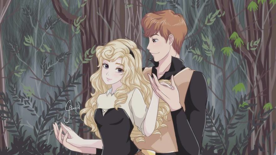 Princess Aurora And Prince Phillip