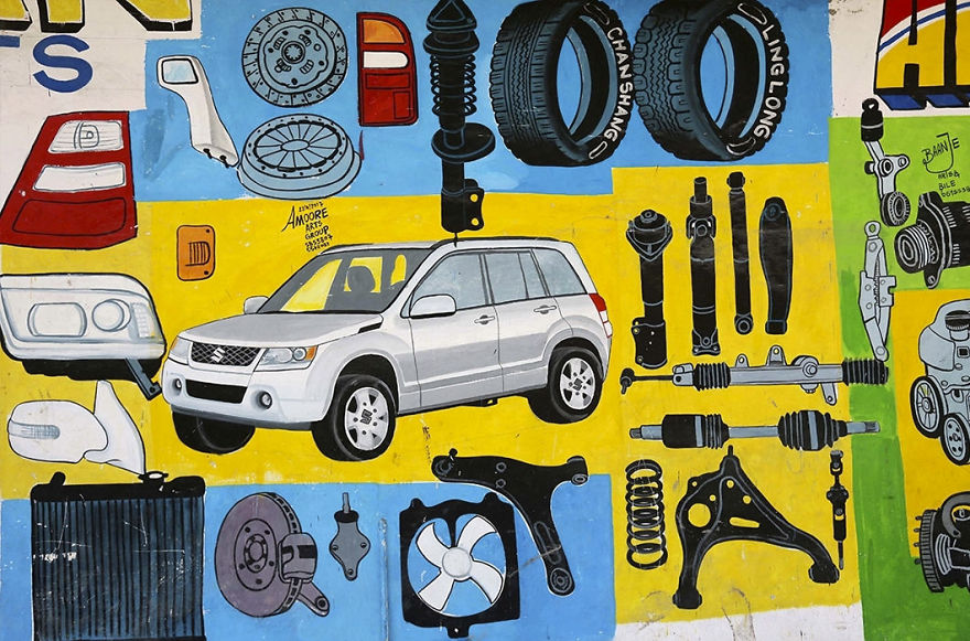 Artist Turns Façades Of Small Businesses Into Works Of Art In Somalia Artist Turns Façades Of Small Businesses Into Works Of Art In Somalia