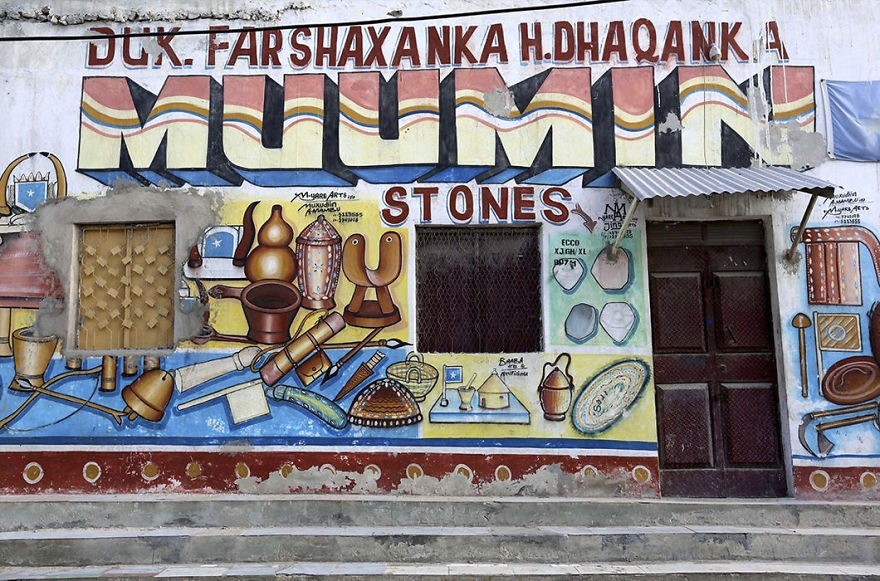 Artist Turns Façades Of Small Businesses Into Works Of Art In Somalia Artist Turns Façades Of Small Businesses Into Works Of Art In Somalia