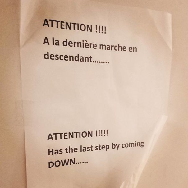 Wrong translated french warning 