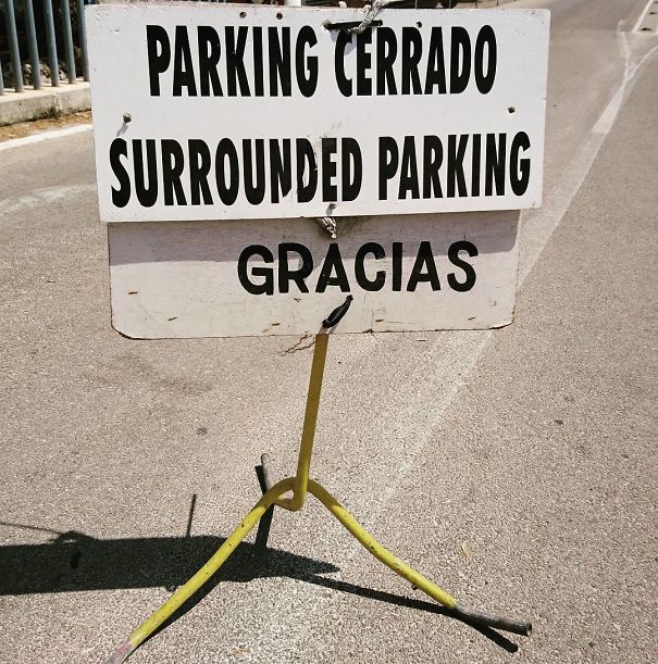 Wrong translated parking sign 