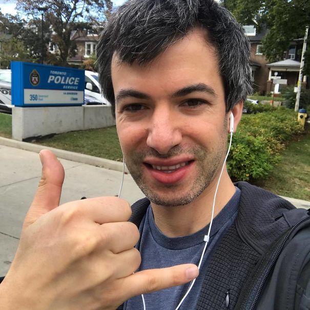 Listening To Rock Music Outside Of A Police Station