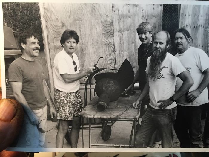 My Dad (with Sunglasses Hanging From Shirt), Welding Stuff And Hanging With The Crew At The Sawdust Festival, Laguna Beach, Ca.