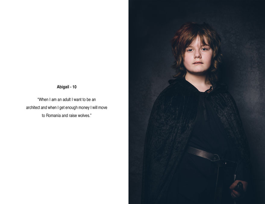 I Created A Portrait Series Of Girls Between 10 And 12 And Asked Them Questions About Their Lives