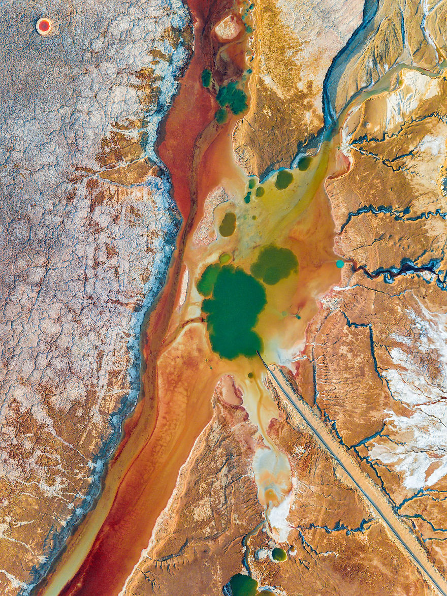 The Red Soil Looks Like A Stream Of Blood And There Seems To Be A Clot In The Artery