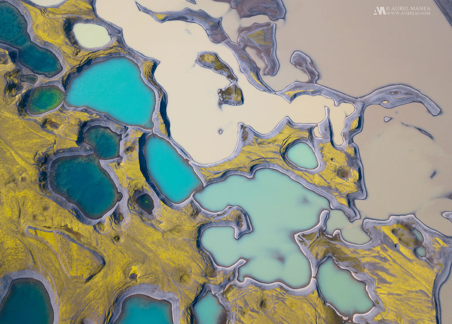 Discovering The Virgin Colorful Lakes Of Iceland With A Drone Discovering The Virgin Colorful Lakes Of Iceland With A Drone