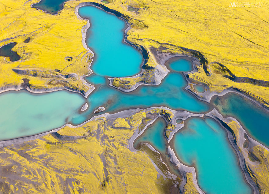 Discovering The Virgin Colorful Lakes Of Iceland With A Drone Discovering The Virgin Colorful Lakes Of Iceland With A Drone