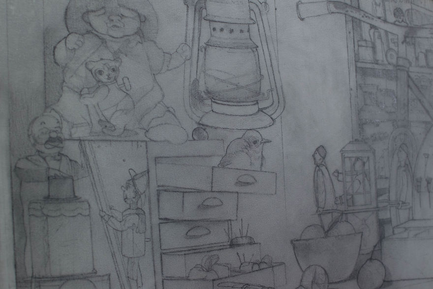 It Took My Dad 2.5 Years + Heart And Kidney Failure To Paint This, And You Have To See It In Full Size To Really Appreciate It It Took My Dad 2.5 Years + Heart And Kidney Failure To Paint This, And You Have To See It In Full Size To Really Appreciate It