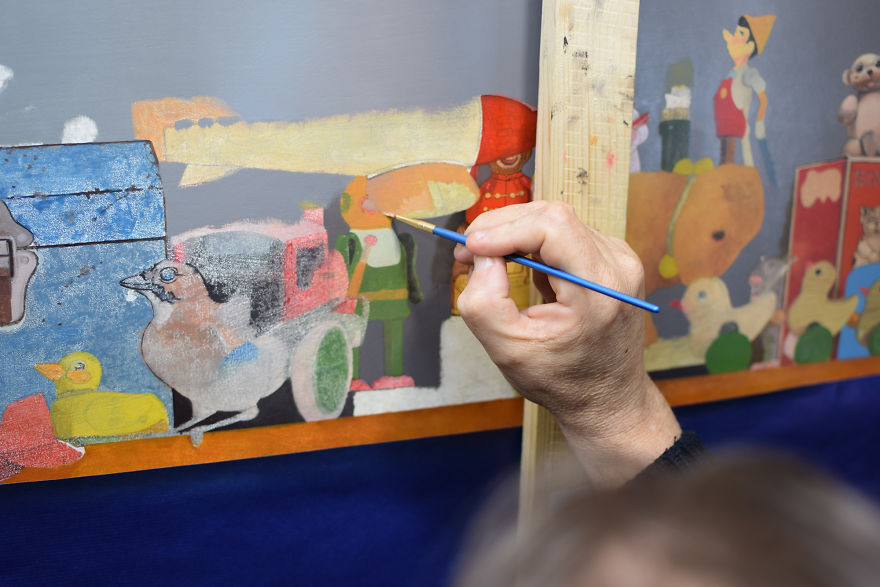 It Took My Dad 2.5 Years + Heart And Kidney Failure To Paint This, And You Have To See It In Full Size To Really Appreciate It It Took My Dad 2.5 Years + Heart And Kidney Failure To Paint This, And You Have To See It In Full Size To Really Appreciate It