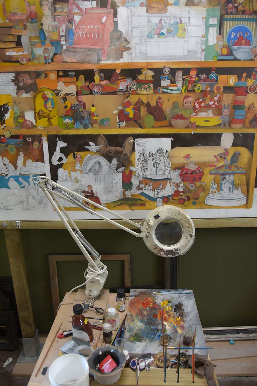 It Took My Dad 2.5 Years + Heart And Kidney Failure To Paint This, And You Have To See It In Full Size To Really Appreciate It It Took My Dad 2.5 Years + Heart And Kidney Failure To Paint This, And You Have To See It In Full Size To Really Appreciate It