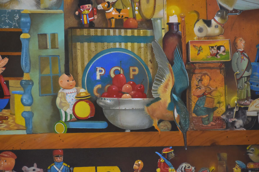 It Took My Dad 2.5 Years + Heart And Kidney Failure To Paint This, And You Have To See It In Full Size To Really Appreciate It It Took My Dad 2.5 Years + Heart And Kidney Failure To Paint This, And You Have To See It In Full Size To Really Appreciate It