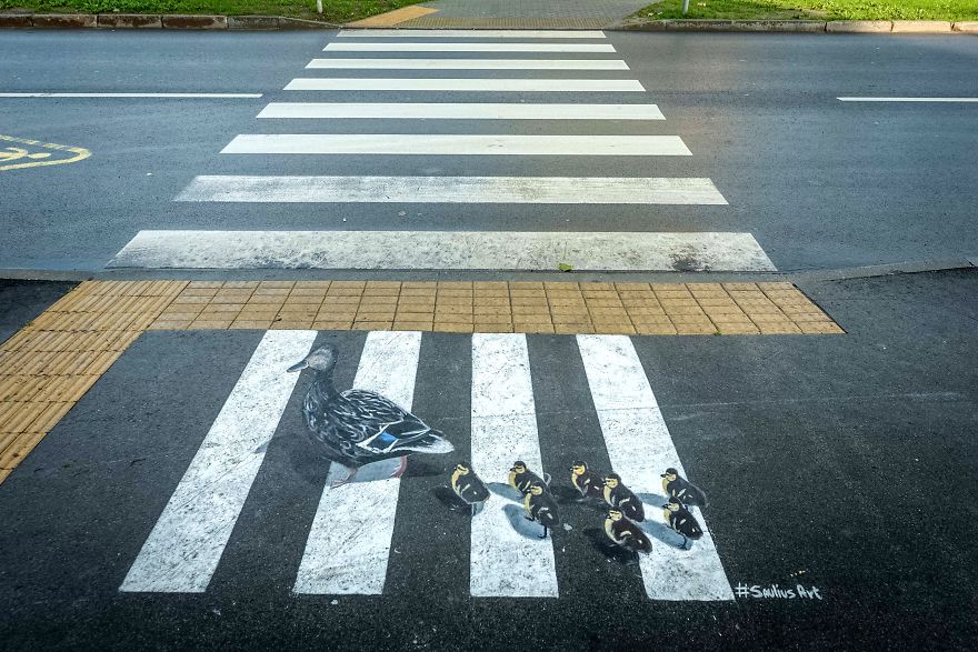 In Kaunas, Street Art Helps Preventing Accidents In Kaunas, Street Art Helps Preventing Accidents