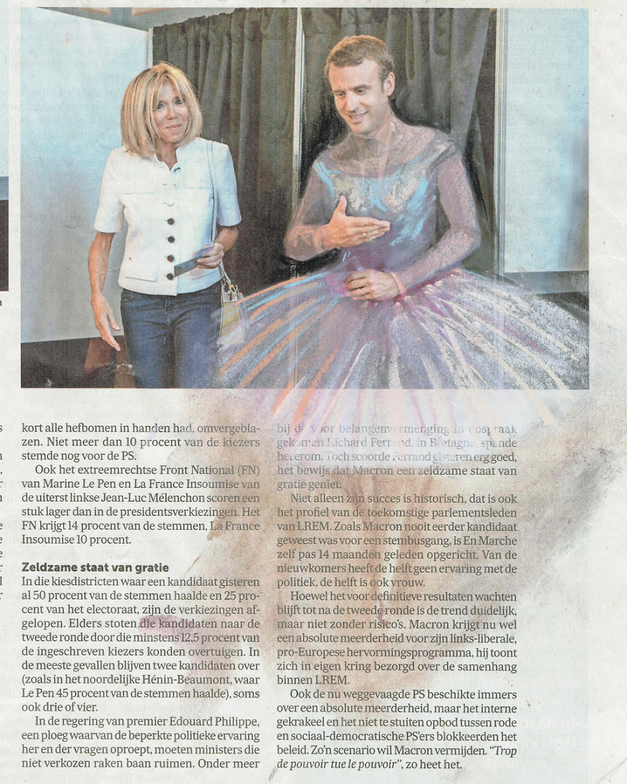 Macron Doing A Degas (Oh, How I Love Degas) | De Morgen | Series Part III | Subseries Degas Revisited