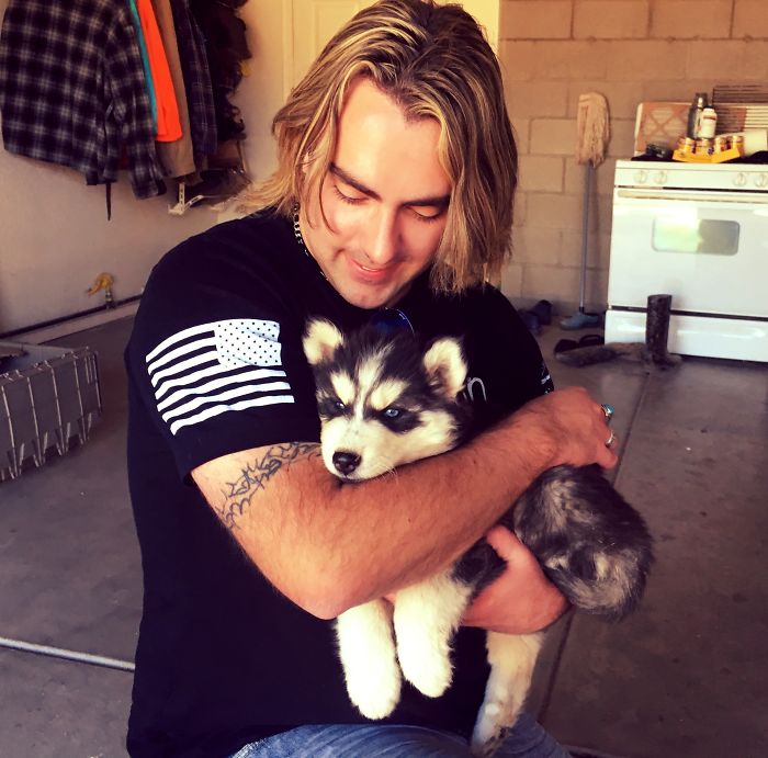 My Mother Surprised Me With A Siberia Husky For My 27th Birthday On 9/27/17