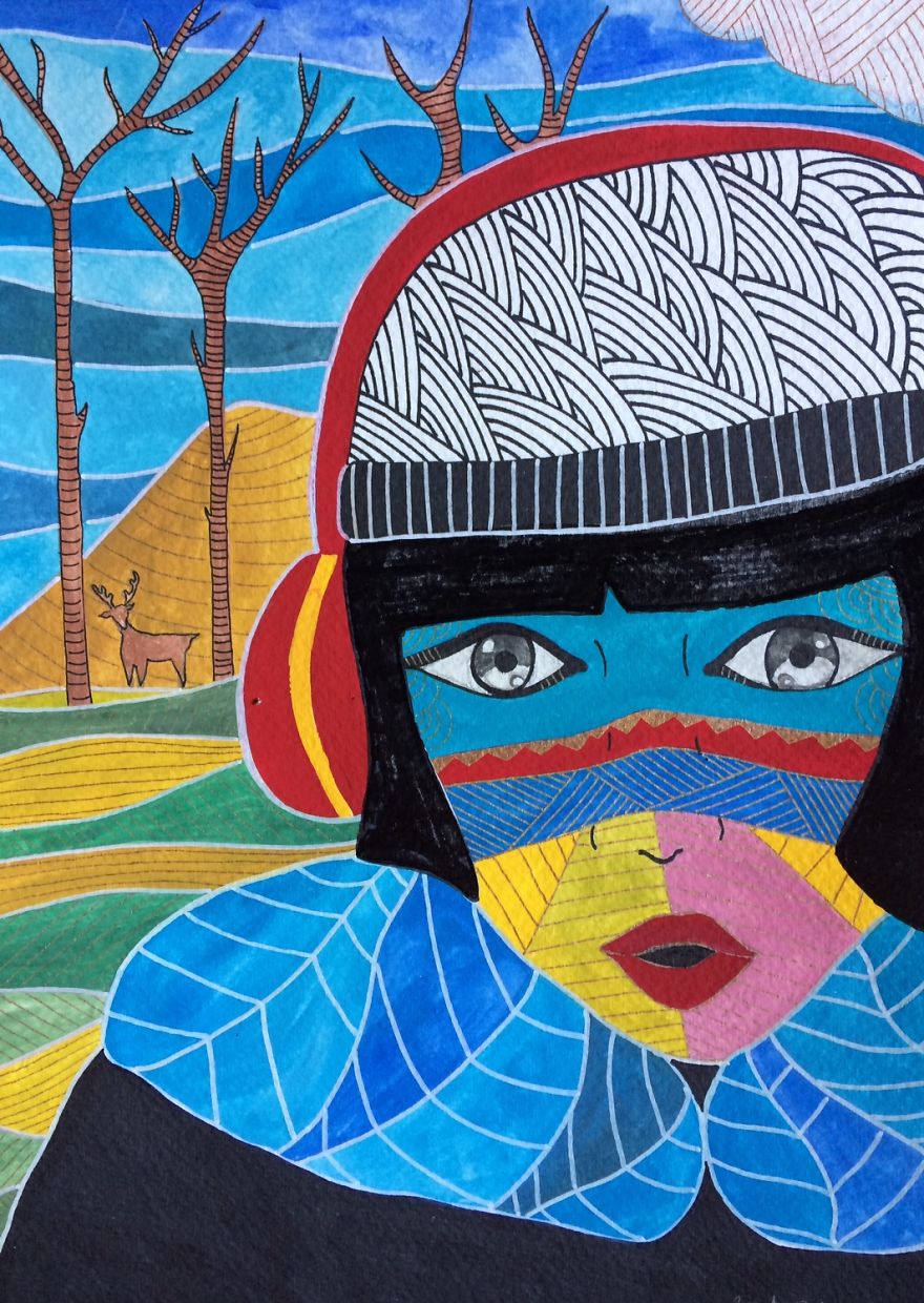 Neo-Fauvist Portraits And Landscape Paintings Travelling The World By Basak Erdemir