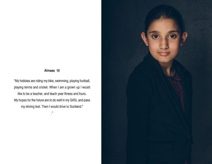 I Created A Portrait Series Of Girls Between 10 And 12 And Asked Them Questions About Their Lives