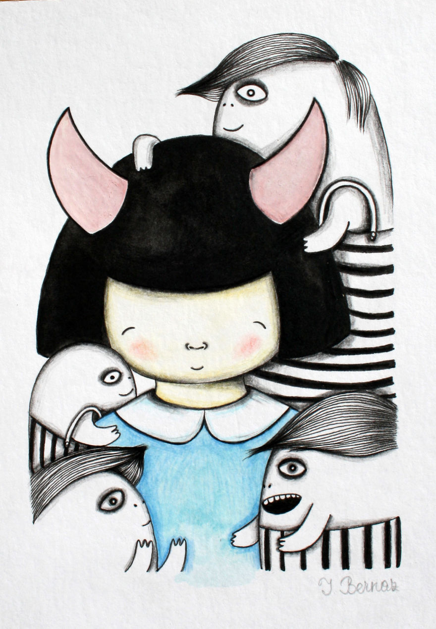 I Created This Cute, Little, Mysterious "Forest Girl" Inspired From A Surrealistic Dream Of Mine.