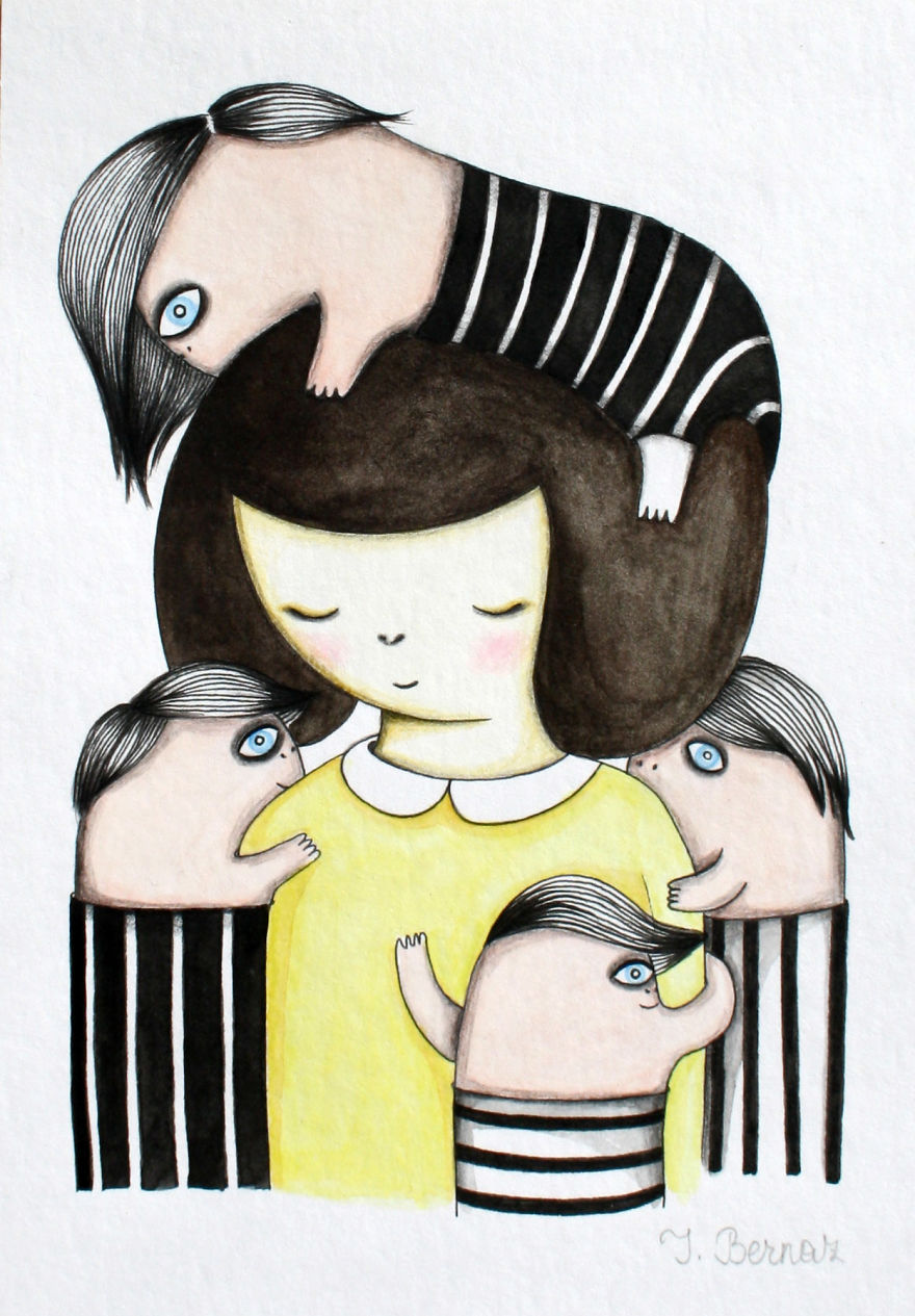 I Created This Cute, Little, Mysterious "Forest Girl" Inspired From A Surrealistic Dream Of Mine.