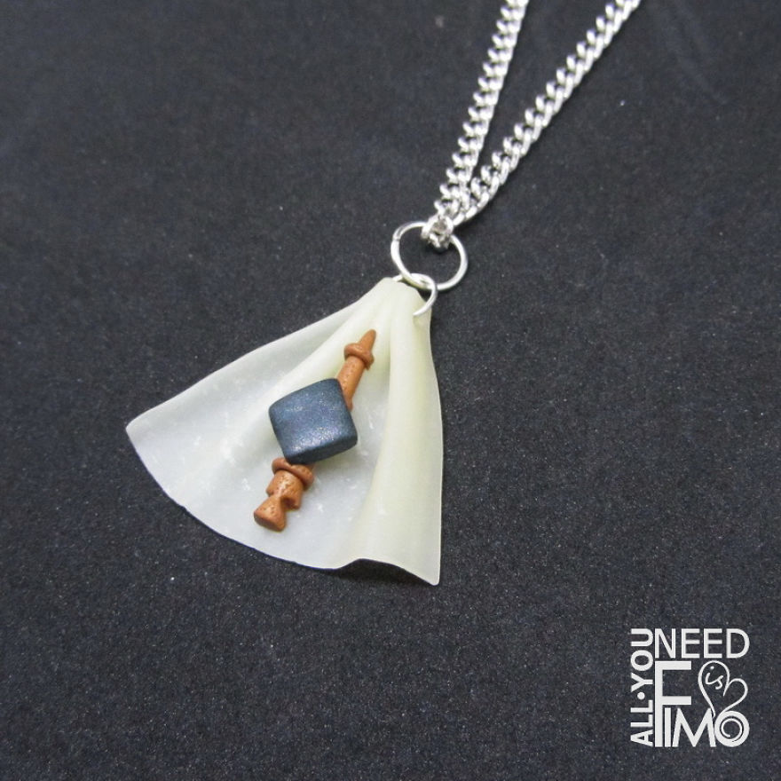 I Made This Deathly Hallows Inspired Charm Out Of Polymer Clay!