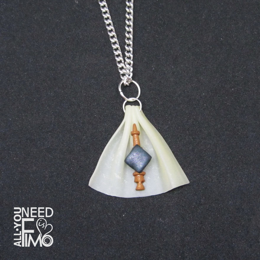 I Made This Deathly Hallows Inspired Charm Out Of Polymer Clay!