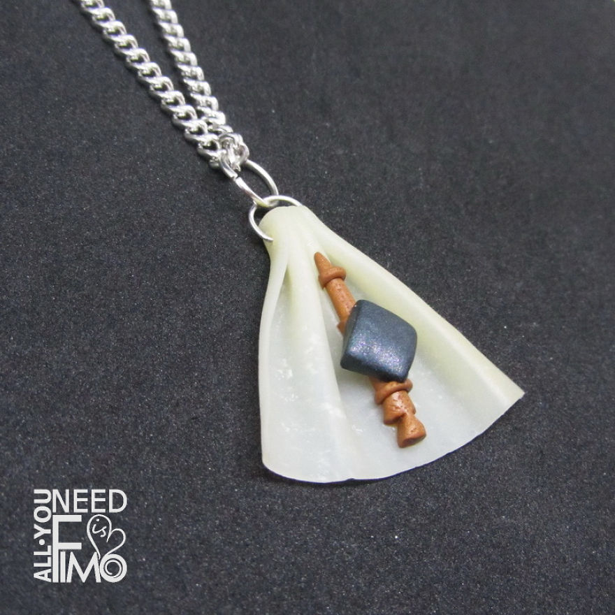 I Made This Deathly Hallows Inspired Charm Out Of Polymer Clay!