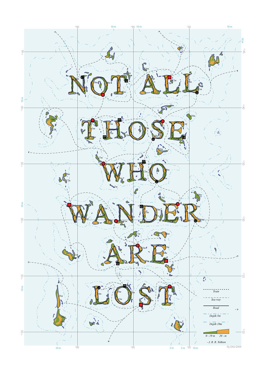 I Turn Famous Travel Quotes Into Maps