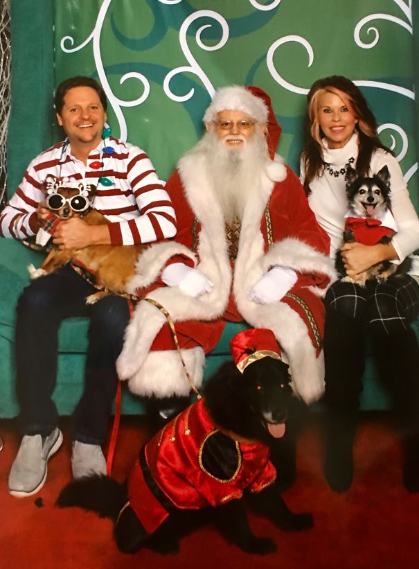 My Three Rescue Pups Visiting Santa! We Will Be Back This Year Too ⭐️