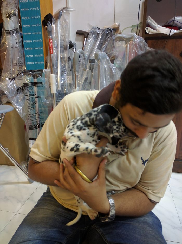 First Day With My Cousin's Pupper Who I Named Spotty! She's The Best...