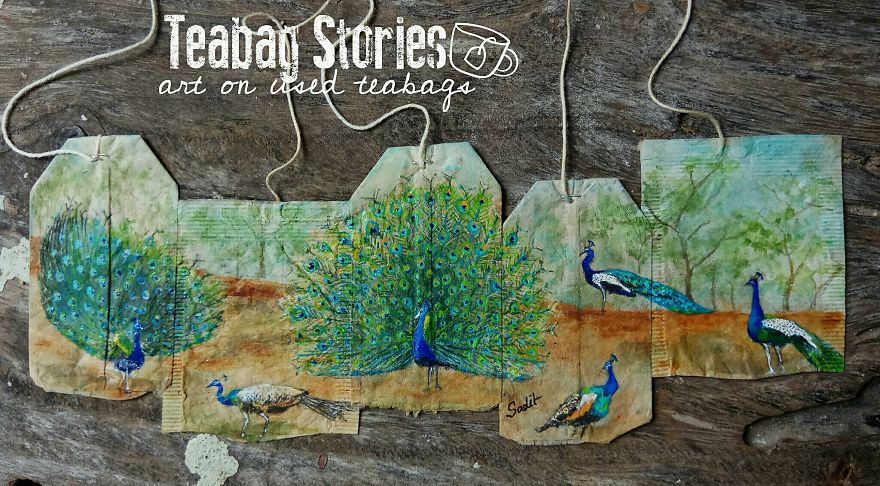 I Paint Intricate Scenes On Teabags I Paint Intricate Scenes On Teabags