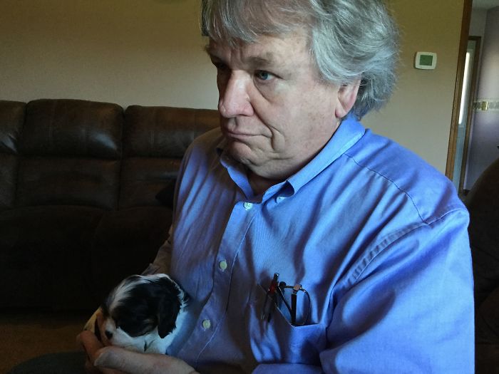 Too Bad The Wet Spot Charlie Left On His Arm Doesn't Show.