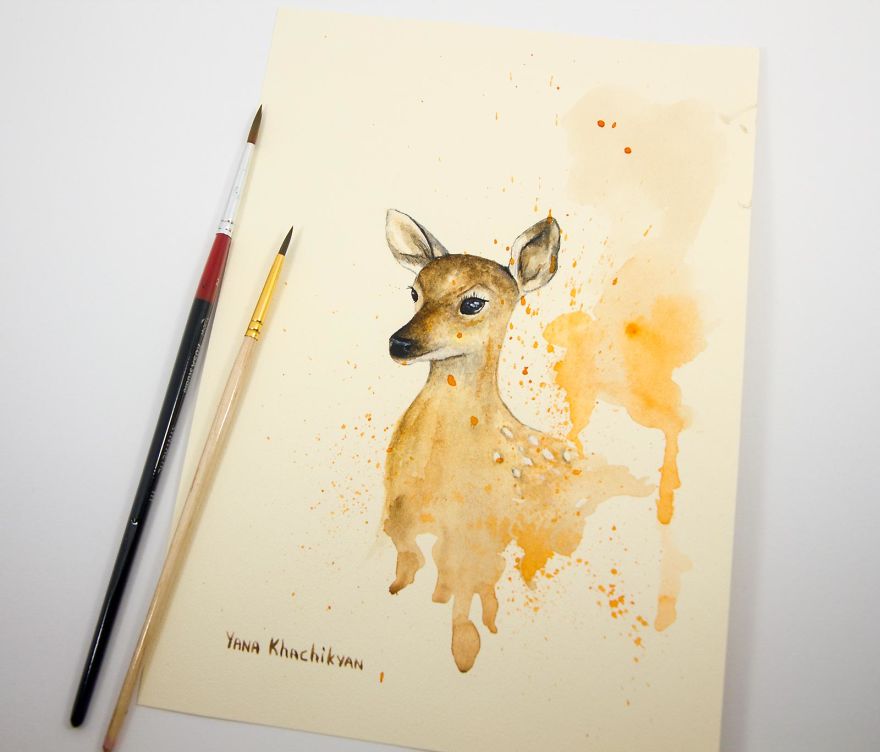 My First Watercolor Paintings