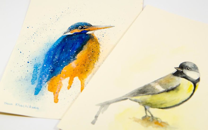 My First Watercolor Paintings