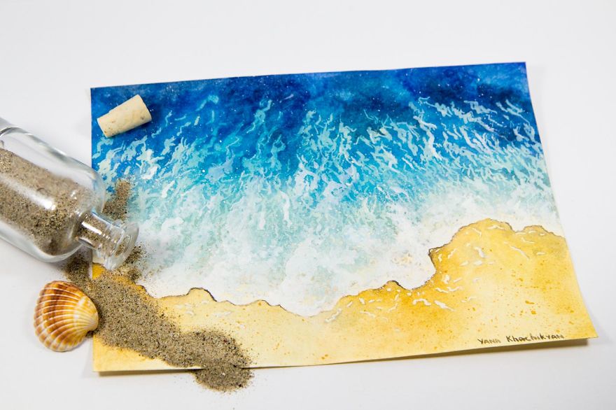 My First Watercolor Paintings