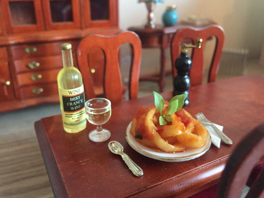 1:12 Scale Miniature Real Food From A Miniature Kitchen