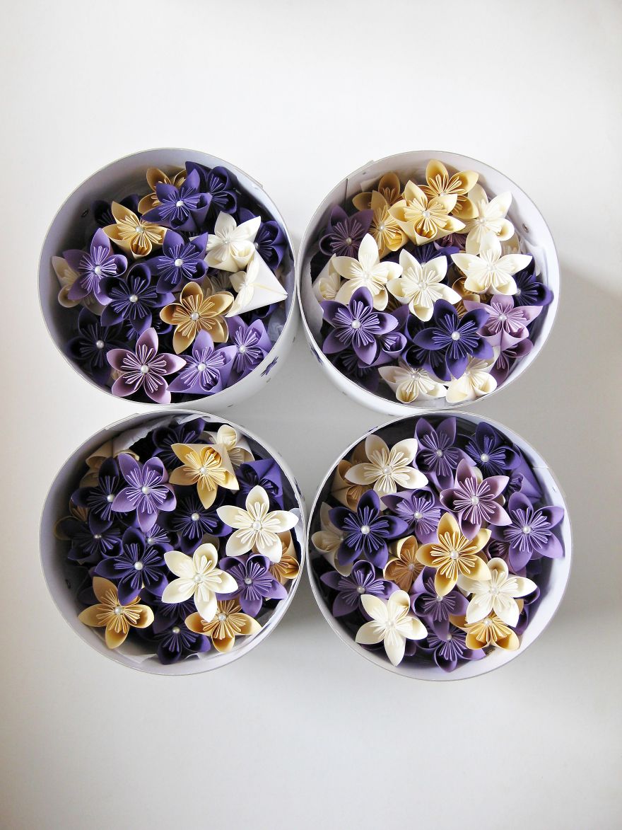 I've Folded 600 Pieces Of Paper For Wedding Flowers