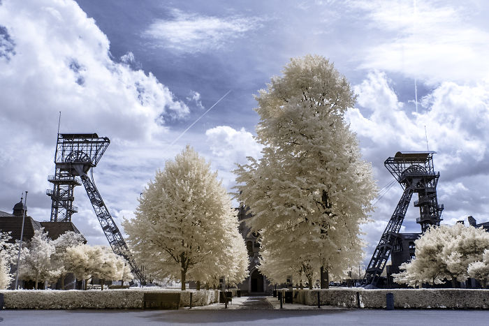 I Travel Around The Ruhr Area In Germany To Capture The Beauty Of Industrial Heritages In Infrared